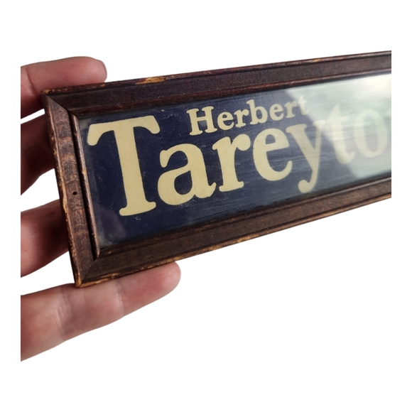 Vintage Herbert Tareyton Cigarettes Framed Advertisement Sign 1940s - Picture 3 of 7